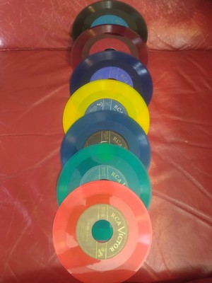 Complete Set of 1949 RCA Victor 45 rpm Records In All 7 Original Colors