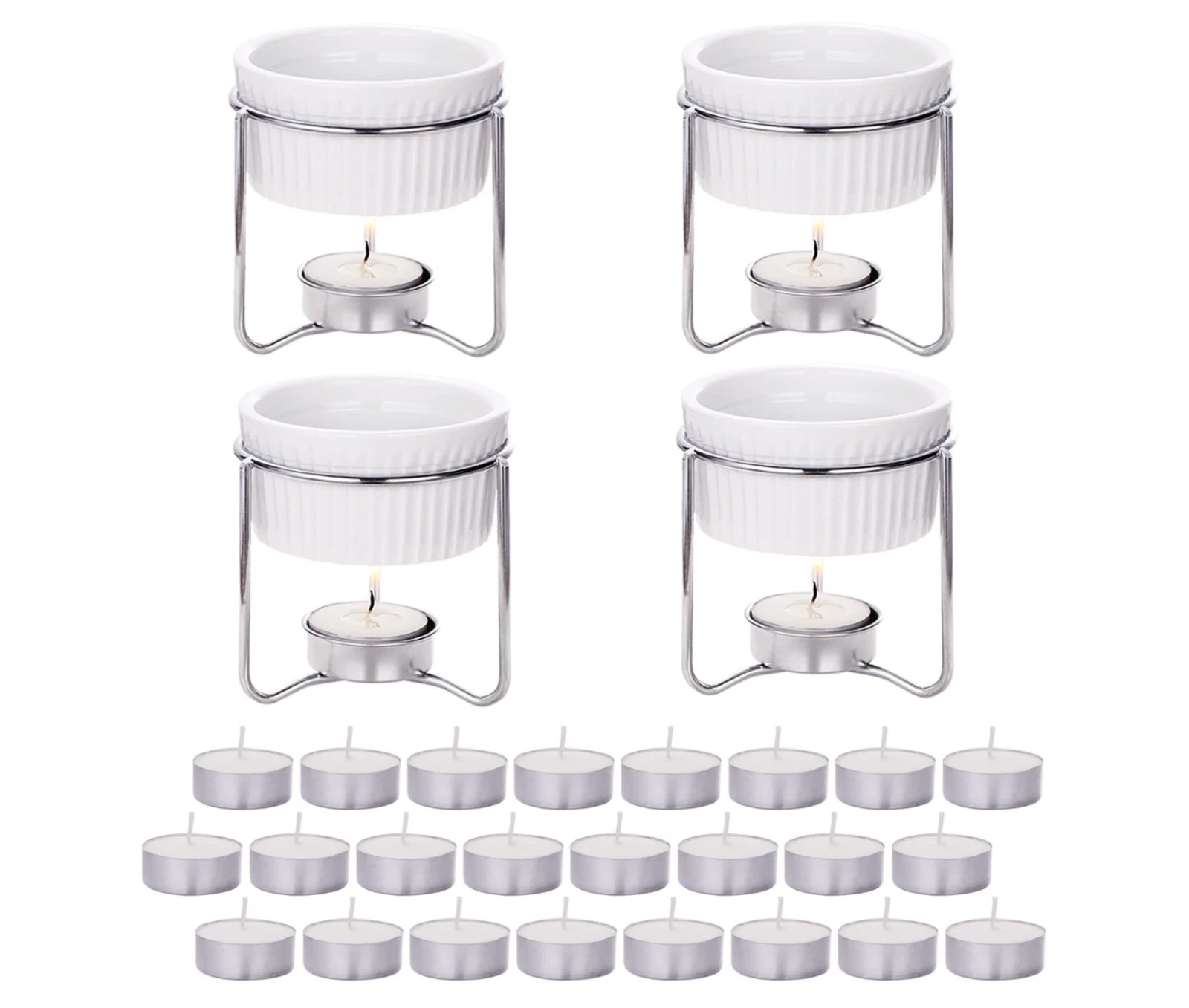 Butter Warmers Set4 Pieces Butter Warmers For Seafood Ceramic Butter Warmer Set