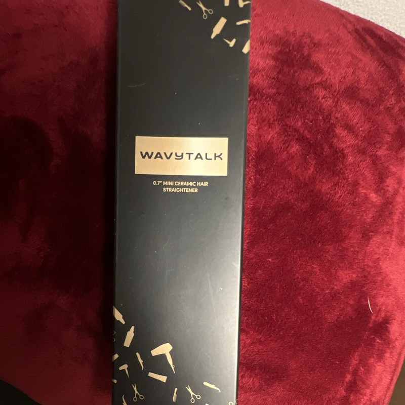 Wavytalk Mini 0.7 in Ceramic Flat Iron Hair Straightener M6 Black 450°F 25W