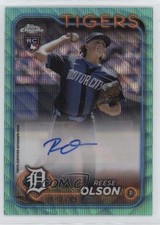 2024 Topps Chrome Update Aqua Wave Refractor /199 Reese Olson #AC-REES Auto 0nr3