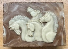 Vintage DANTE HORSES HEADS Incolay & AMERICAN...
