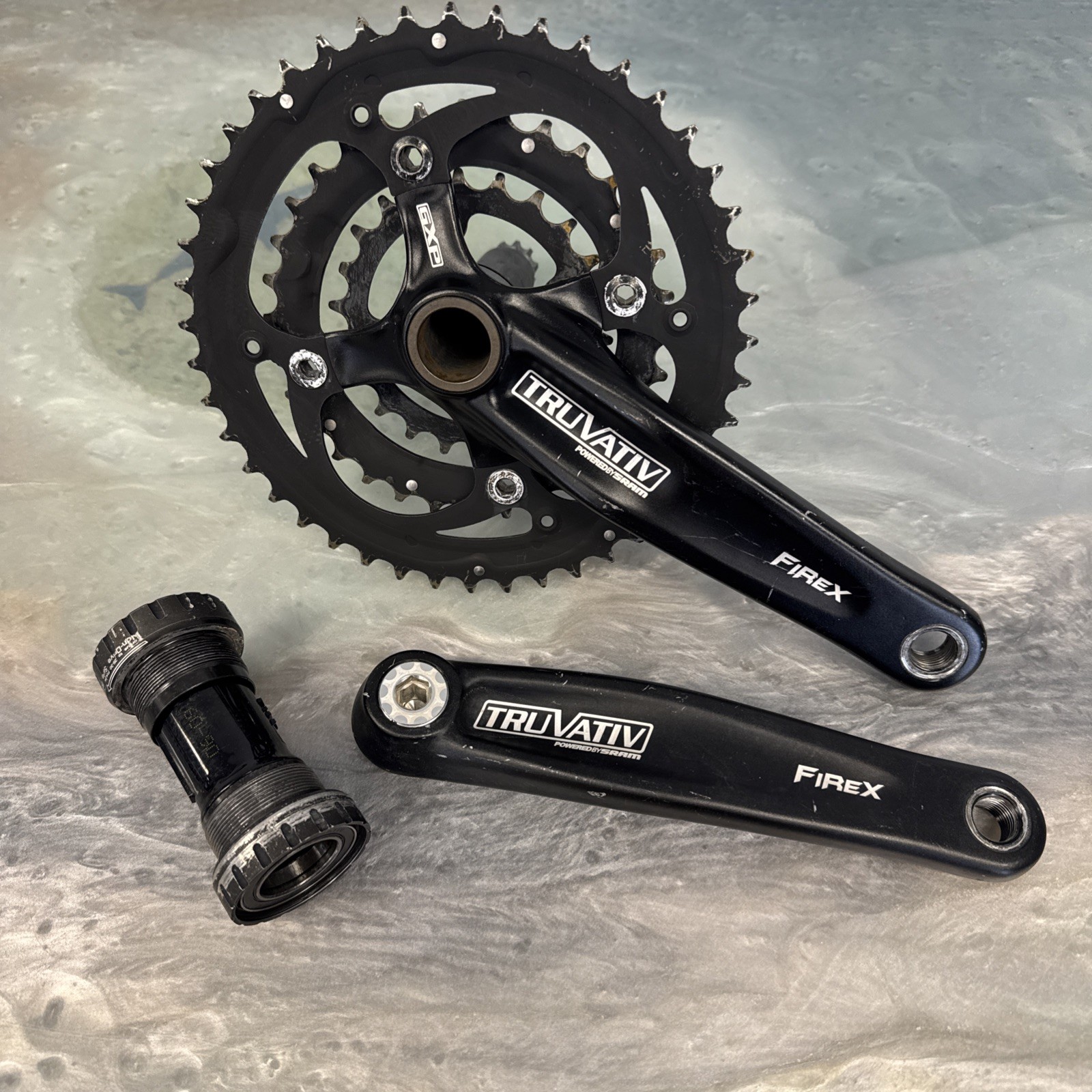 TRUVATIV FireX GXP CRANKSET BLACK SRAM CRANK BB - 175MM 22/32/44T BIKE MTB