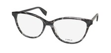 NEW FURLA VFU546 EYEWEAR CAT EYE GRAY 096N FULL-RIM 54-15-135 WOMENS PLASTIC