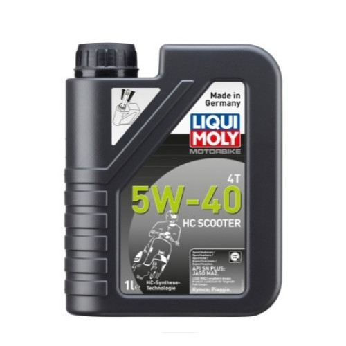 LIQUI MOLY Motorbike 4T 5W-40 HC Scooter Engine Oil 1 L API SN Plus JASO MA2