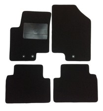 Fußmatten Set Autoteppiche für Kia Rio III (UB) 2011 2017, Schwarz