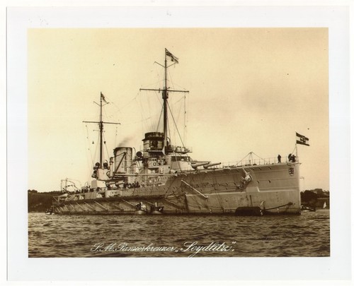 1910s German Battlecruiser SMS Seydlitz - 8x10 Modern Reproduction Photo