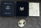 2004-W American Silver Eagle Proof 1 oz .999 Silver Coin w/ Box & COA West Point