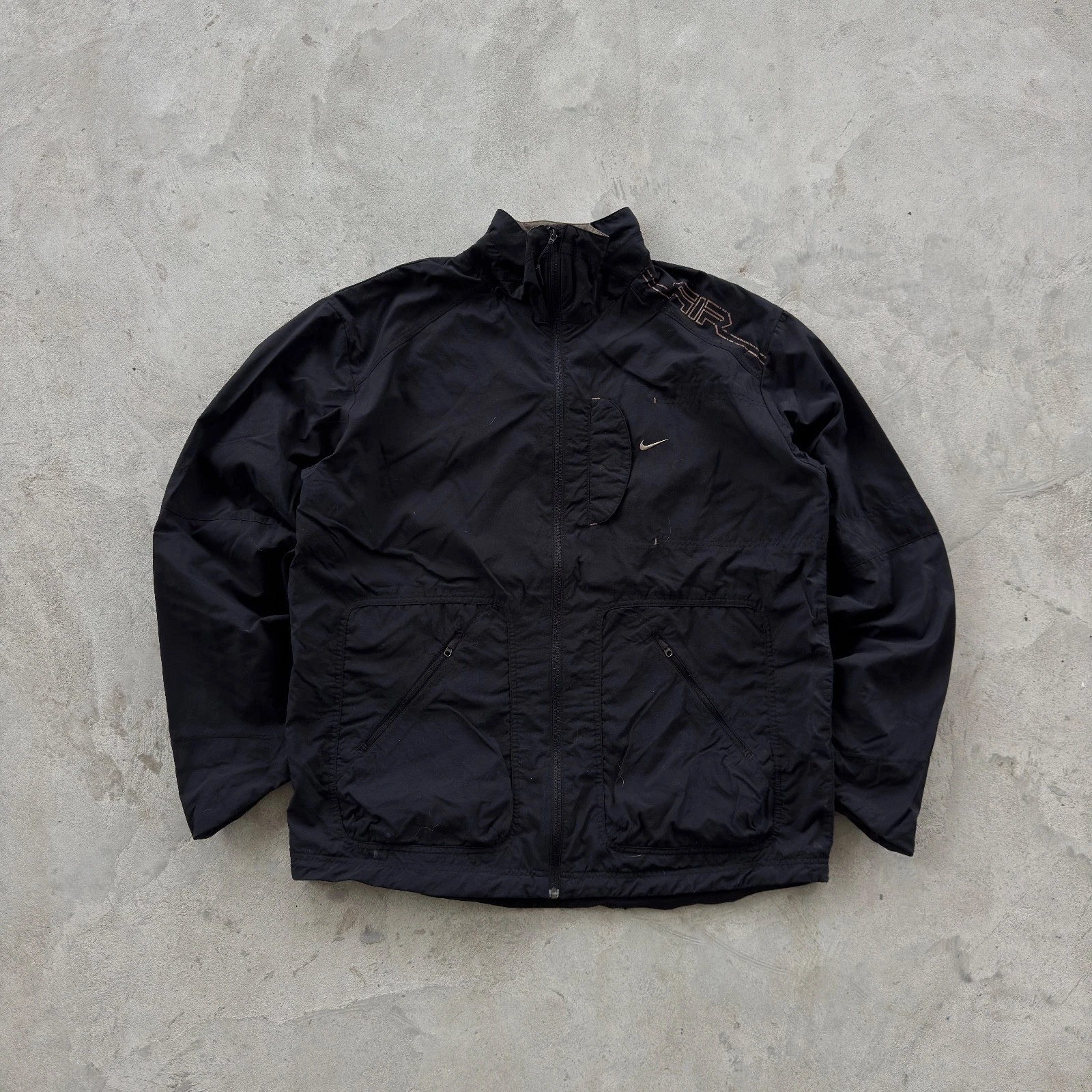 Vintage 90s Nike Full Zip Nylon Jacket Size XL Black
Opens in a new window or tab