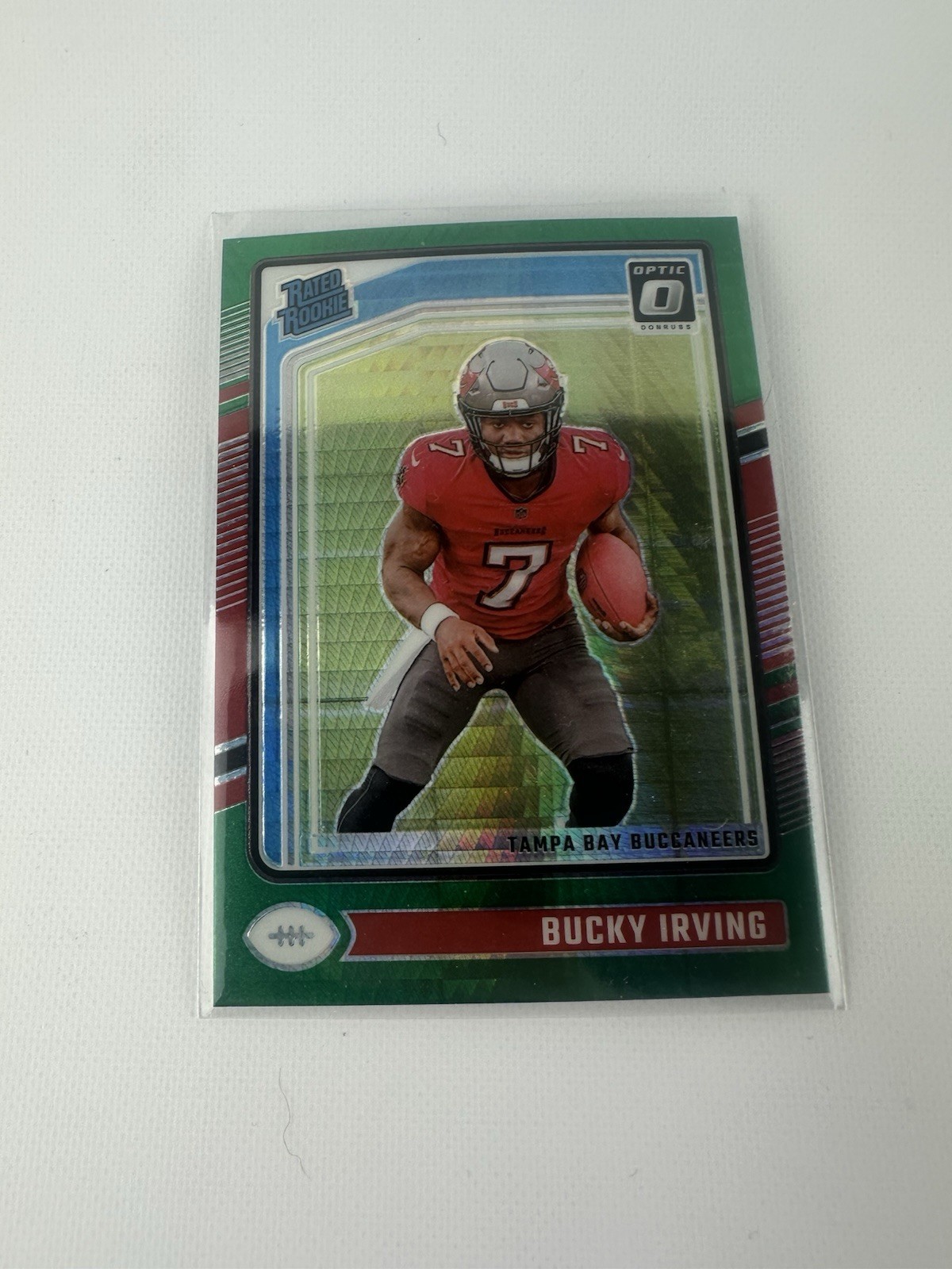 2024 Panini Donruss Optic - Rated Rookie Bucky Irving #216 Green Hyper Prizm