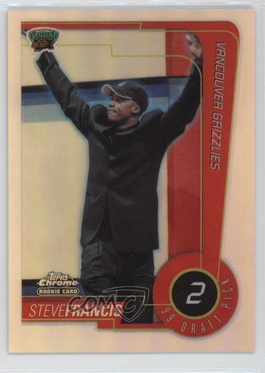 1999-00 Topps Chrome '99 Draft Pick Refractor Steve Francis #118 vb2