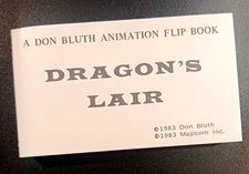 Don Bluth Dragon’s Lair Video Game Animation Mini Flip Book Vintage New