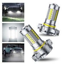 AUXITO LED Light Fog Bulb White 6500K Cold Bright Super DRL 2PCS 5202/5201/2504