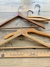 Lot 4 Vintage Wooden Hangers