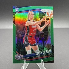 2025 Prizm WNBA Lucy Olsen Green Prizm Rookie Washington Mystics #104 Variation