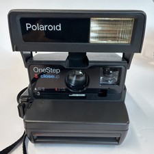 Polaroid One Step Close Up Instant Film Camera With Strap - Untested - 600 Film