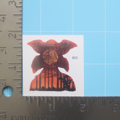 Stranger Things Temporary Tattoo (DEMOGORGON) Netflix Series Horror Season 5