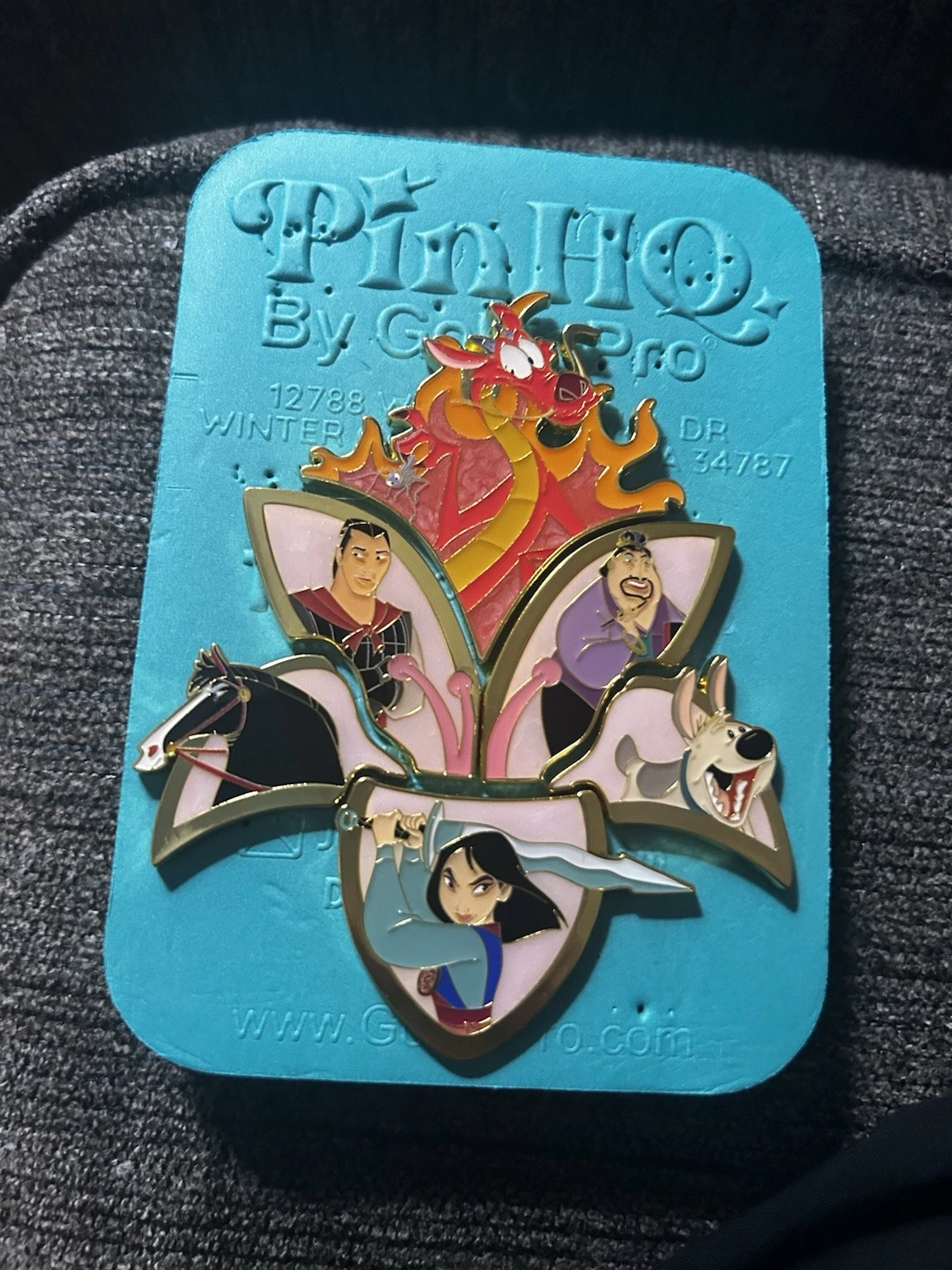 COMPLETE SET - Loungefly Disney Mulan Flower Puzzle Pin Set BoxLunch