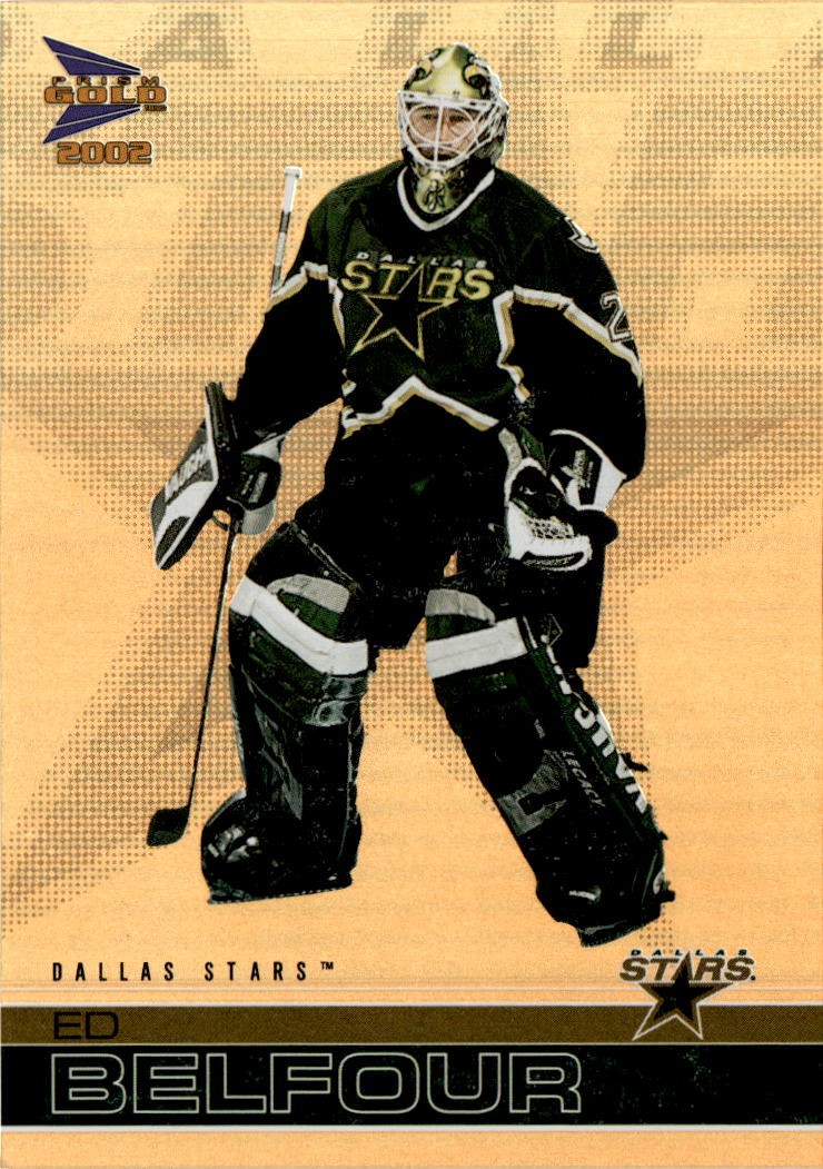 2001-02 Pacific Prism Gold McDonald's #8 Ed Belfour Dallas Stars