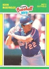Kevin McReynolds 1989 Fleer Baseball MVPs 29 New York Mets Baseball Card