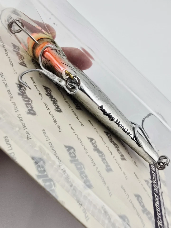 Vintage Bagley Monster Shad Diver in Flash Crippled Shad on Silver MSD-FCSS New - Image 3 of 4