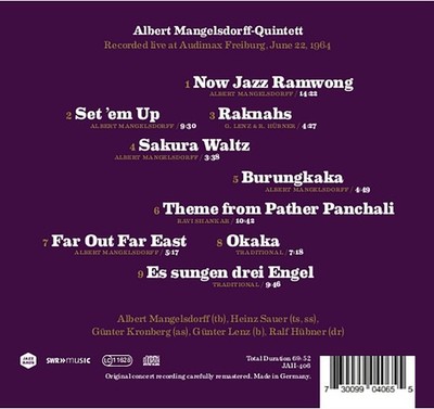 Albert Mangelsd Albert Mangelsdorff Quintett: Legends Live: Audimax Freibur (CD)