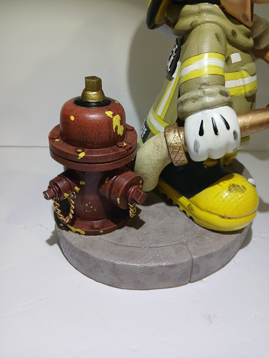 Rare Disney Parks Mickey Mouse Fireman Firefighter Figure