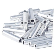 UL Listed Non Insulated Butt Connectors,100 pcs Electrical Seamless 22-16 AWG