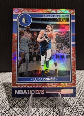 2024-25 Panini NBA Hoops Luka Doncic #115 Dragon Year /75 Mavs (See TopL Corner)