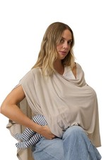 Nursing Cover, Ultra-Breathable, Lightweight Breastfeeding Cover-Up, Buttery-...