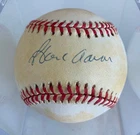Hank Aaron autographed baseball with a Certificate of Authenticity (COA)