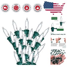 100 Count Warm White Incandescent Christmas Replacement Bulbs - Indoor/Outdoor