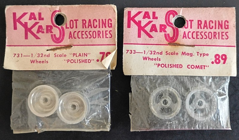 Kal Kar Slot Racing Accessories 1/32nd Scale Wheels