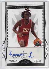 2022-23 Leaf Trinity Silver 42/49 Kamari Lands #BA-KL1 Auto 15sx