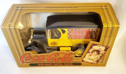 1993 Coca-Cola Die-Cast Vintage Metal Coin Bank Detailed Replica By Ertl NIB
