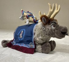 DISNEY Store Sven Plush Medium 15'' Olaf's Frozen Adventure Bells Christmas