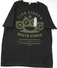 NEW ! Rock Me Five Finger Death Punch short sleeve black cotton T-shirt adult XL