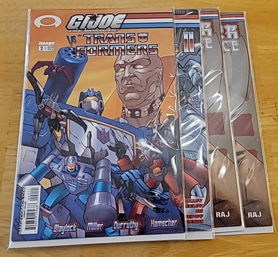G.I. Joe vs Transformers Lot + Master & Apprentice #4 x2, Variant