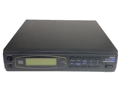 Korg X5DR MIDI Soundmodul Synthesizer mit Bedienungsanleitung, Netzteil
