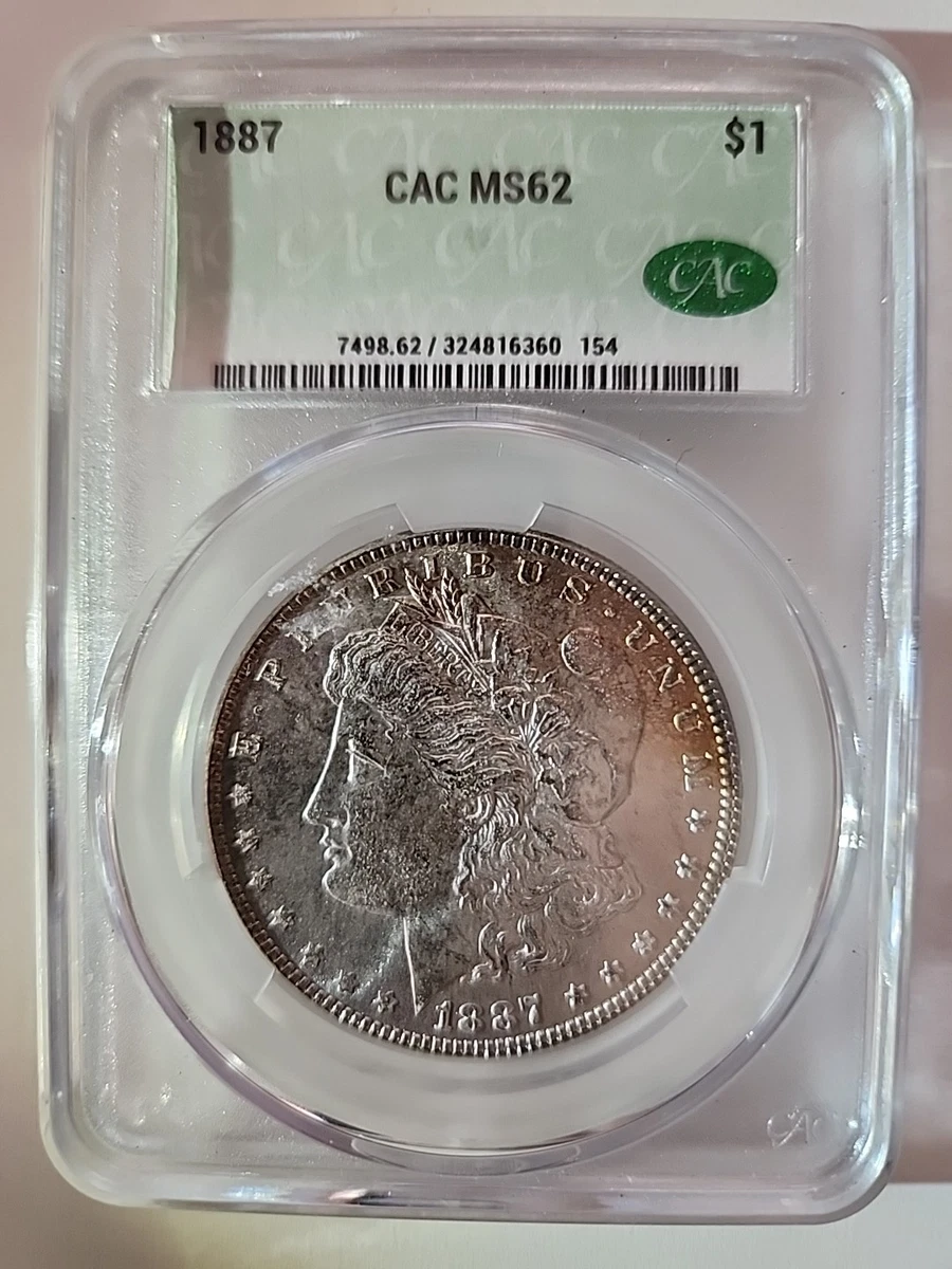 MS 62 Graded 1887 Year Morgan US Dollars (1878-1921) for sale | eBay