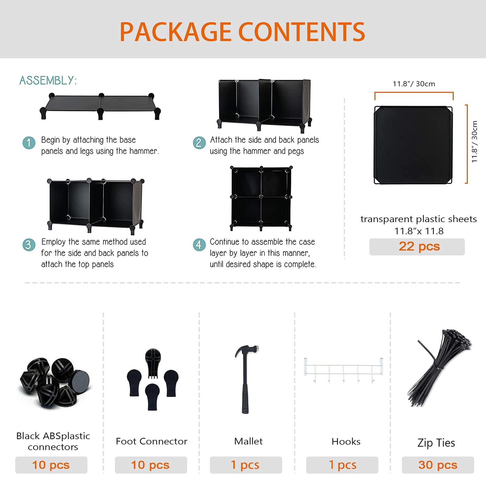 6-Cube Storage Organizer Closet Organizer Storage Cabinet Shelf Bookcase Book...