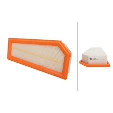 Luftfilter-Einsatz 313 x 145 mm HELLA für u.a. MERCEDES-BENZ C-KLASSE