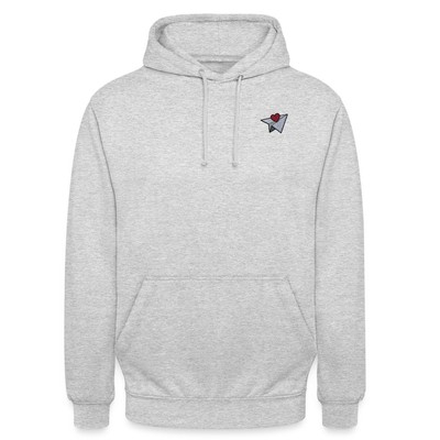 Paper Plane Stickerei Unisex Hoodie