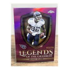 Topps 2025 Chrome Pink LOG Delanie Walker LOG-30 Serial Number 3/250 Titans NFL