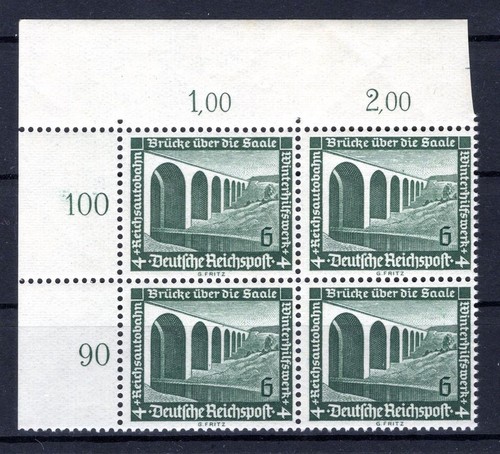 DR-3.Reich 637ER Angolo Stamp ** MNH Mint (GA1354