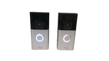 Lot of 2 Ring Battery Doorbell Plus 5F77E9 1080p HD Video with Battery