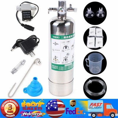 Aquarium Co2 Generator System Kit Carbon Dioxide Reactor Cylinder Plants DIY