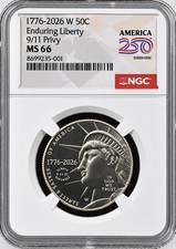 1776 2026 W Enduring Liberty Half Dollar MS66 50c NGC 911 Privy Always Remember