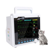 8" VET ICU segni vitali monitor paziente veterinario macchina ECG 6 parametri
