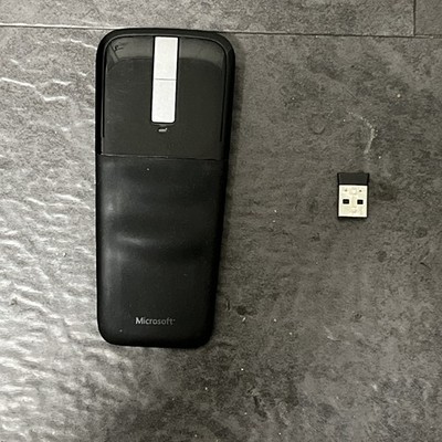 Microsoft Arc Touch Maus Kabellos Bluetooth 2 Tasten Kompakt Vintage + Dongle