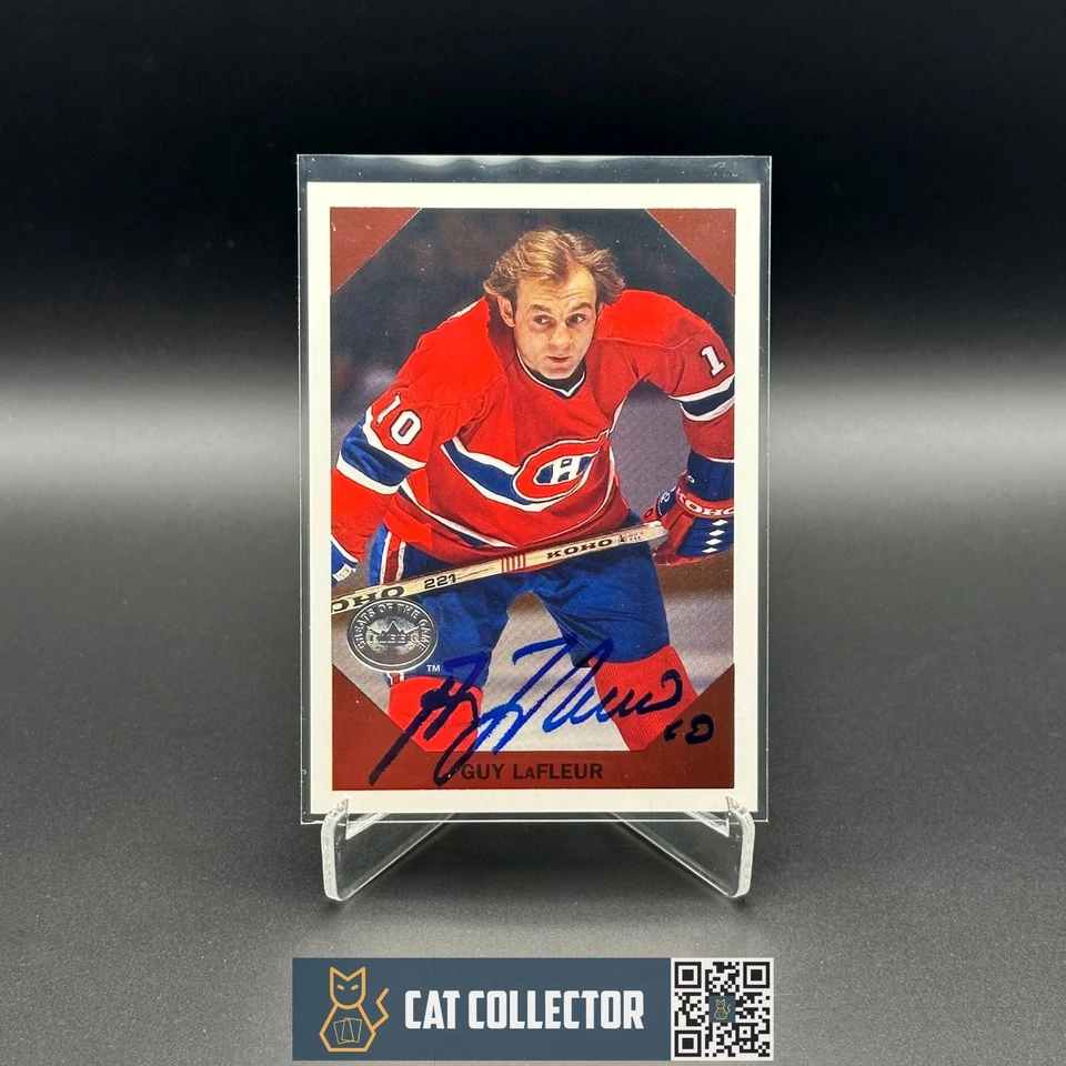 2001-02 Fleer Greats of the game GUY LAFLEUR #5 Auto - Montreal Canadiens - Image 2 of 4